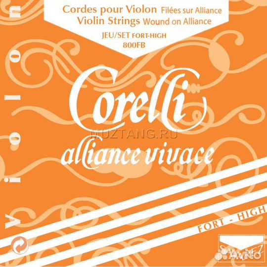 Струны для скрипки corelli 800FB Alliance Vivage High