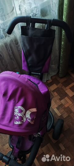 Детский велосипед трехколесный с ручкой