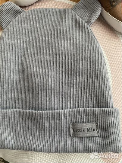 Шапочка Zara 3-6 мес /пинетки