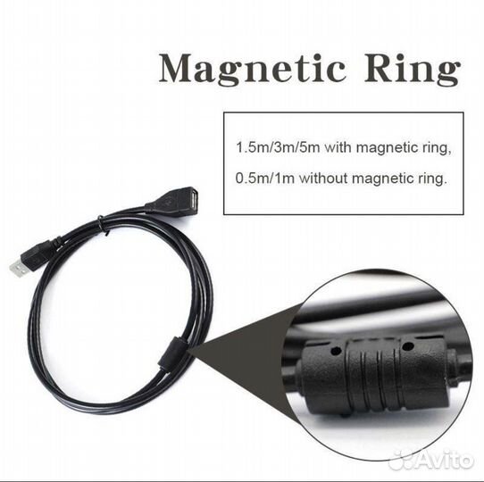 Кабели USB (1,5 м.) новые