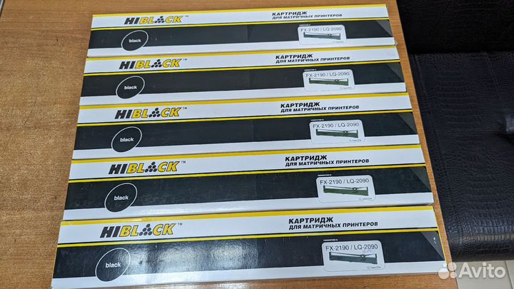Картридж Hi-Black для Epson FX-2190, Bk, 32м