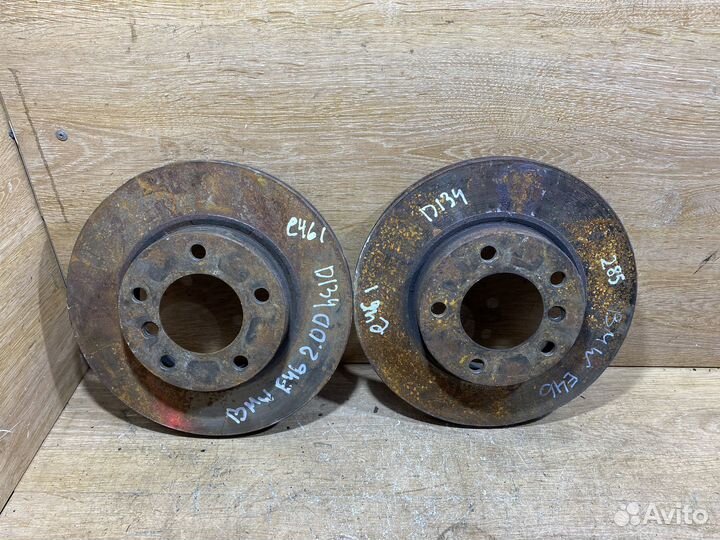 Комплект передних тормозных дисков BMW E46 D134