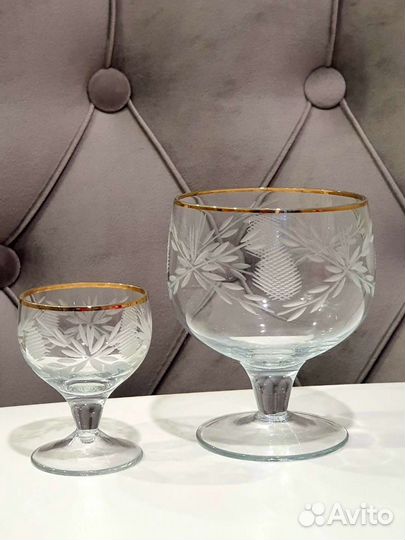 Набор, сервиз Гусевской хрусталь СССР