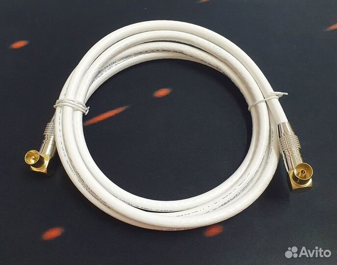 Антенный кабель Premium 100 dB m/f 2 метра