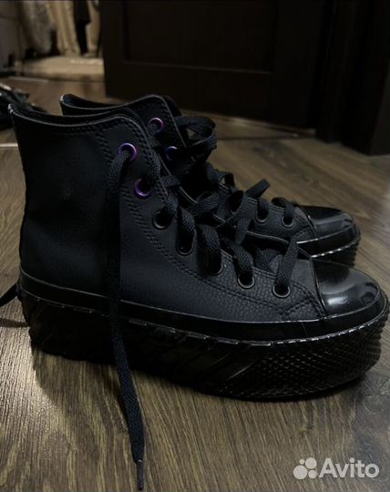 Кеды converse кожаные