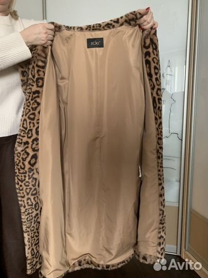 Шуба leopard шерсть