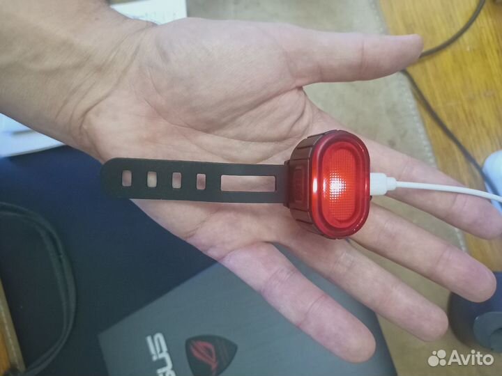 Велофонарь аккумуляторный задний