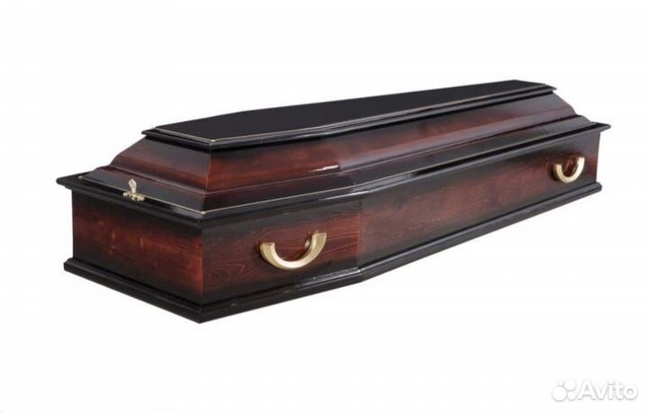 Гробы деревянные лакированные