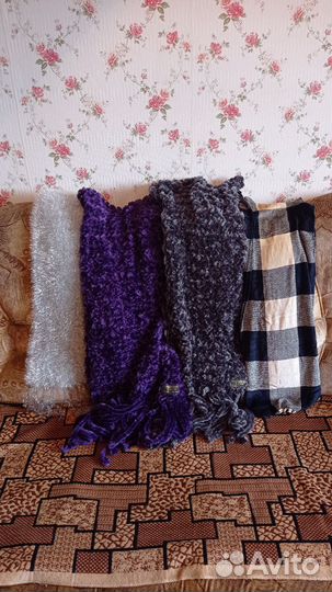 Шарфы женские, мужские зимние тëплые длинные