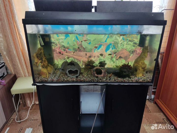 Аквариум с тумбой