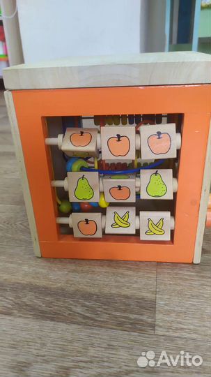 Деревянный развивающий бизикуб