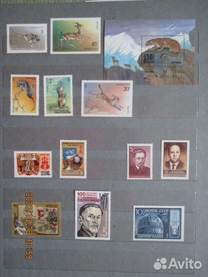 Марки СССР 1984-1985г.г
