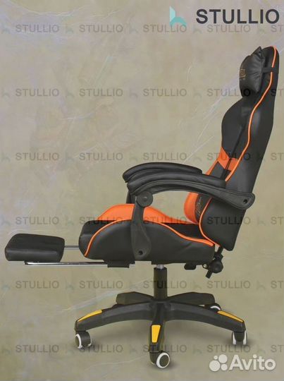 Компьютерное игровое кресло геймерское с массажем