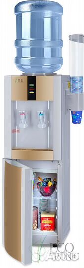 Кулер для воды Ecotronic H1-LCE Gold со шкафчиком