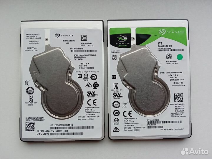 Жесткий диск для ноутбука (2шт)