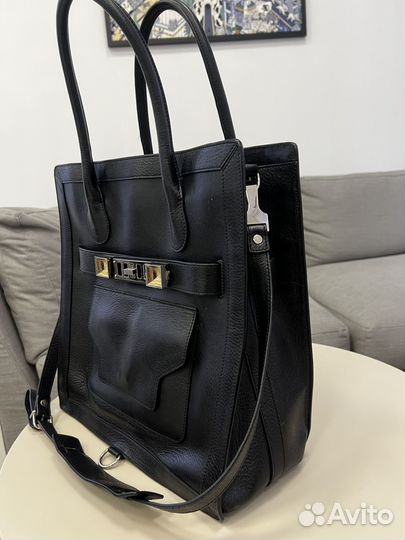 Сумка женская натуральная кожа черная