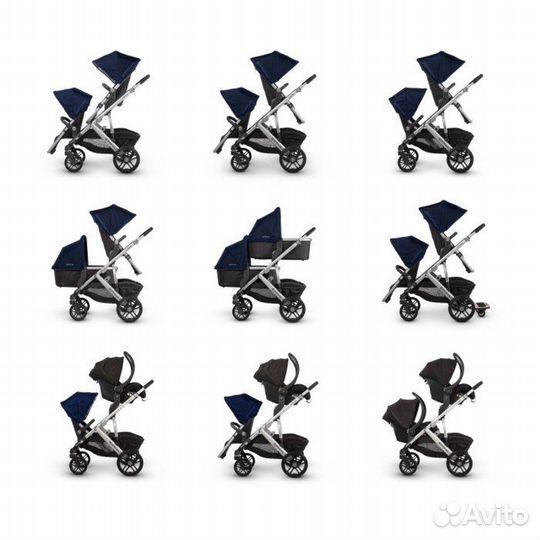 Коляска для двоини uppababy vista