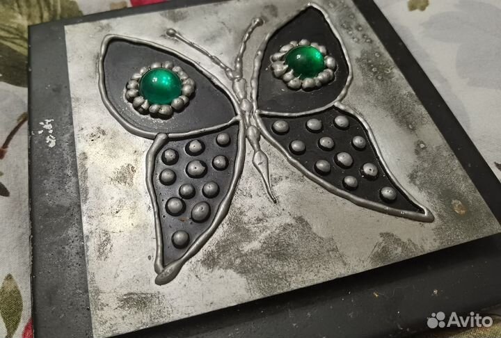 Винтажное панно бабочка шведция