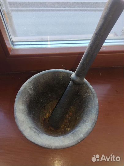 Ступка с пестиком, чугун