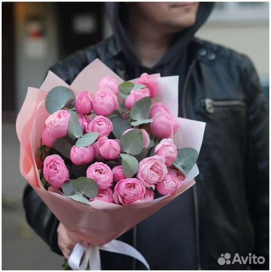 Букеты из Пионовидной Розы Сильва Пинк