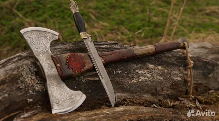 Топор кованый Викинг двусторонний