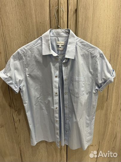 Рубашка с коротким рукавом 164, на кнопках