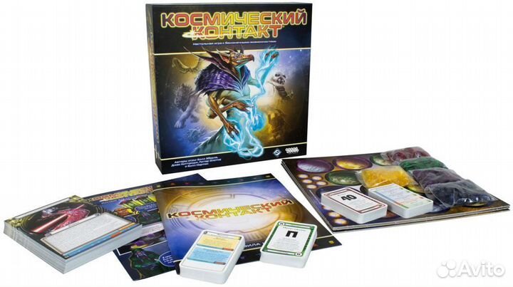 Космический контакт настольная игра + 2 допа