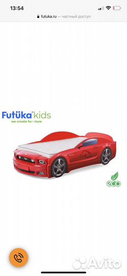 Детская кровать машинка