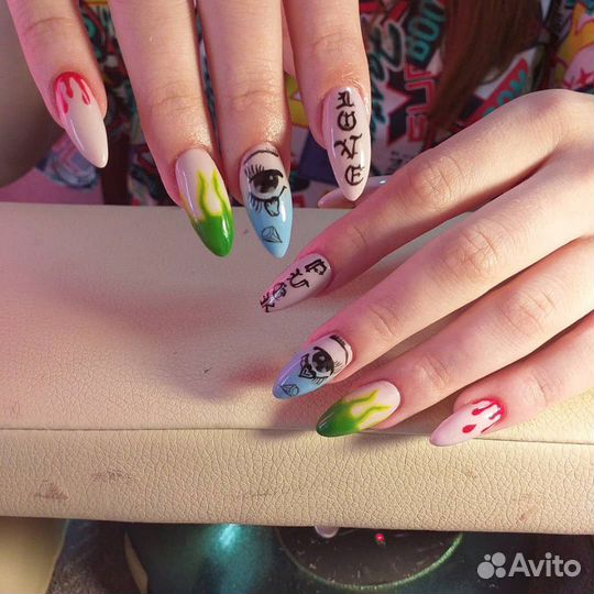 Аппаратный маникюр,наращивание ногтей,шеллак