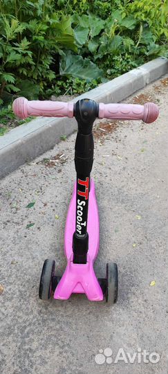 Самокат трехколесный Tech team