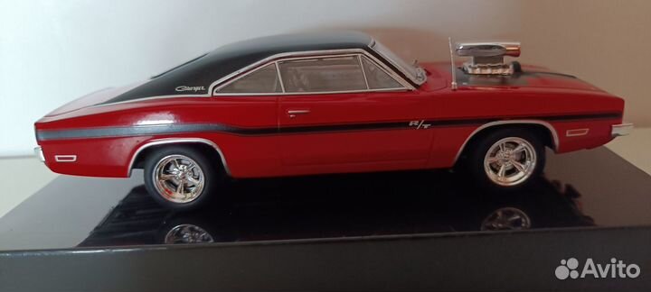 Dodge Charger R/T 1970 Red/Black 1-43 IXO CLC475