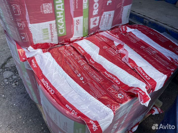 Утеплитель Rockwool (Роквул) Скандик 50 и 100 мм