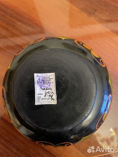 Набор новой столовой посуды хохлома+столик