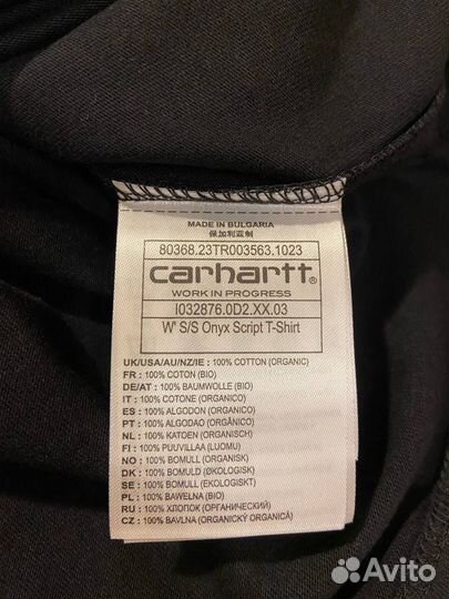 Футболка Carhartt WIP onyx оригинал новая