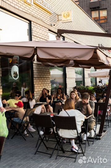 Усиленный зонт для кафе в наличии