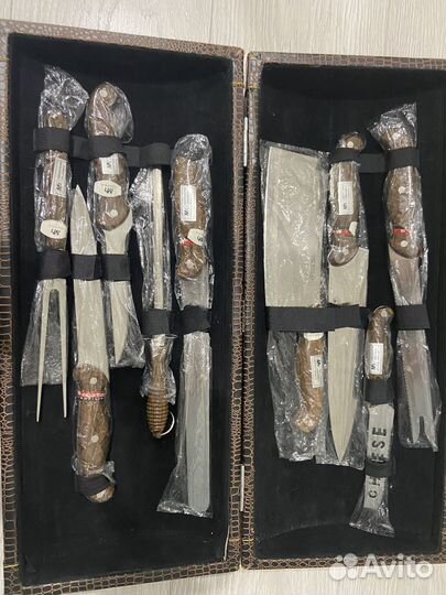 Набор кухонных ножей в чемодане Новый