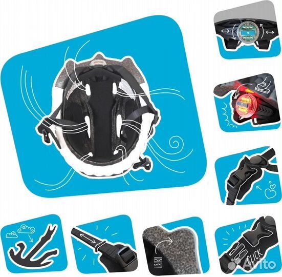 Шлем Funny Animals Леопард камо фиолетовый Tag1721