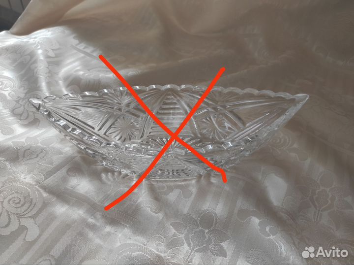 Салатницы хрустальные эпохи СССР