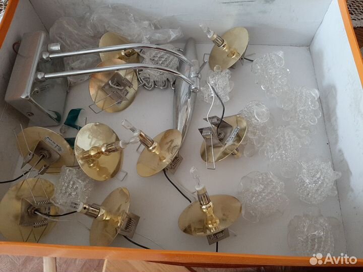 Люстра Чехия хрусталь Точечные светильники