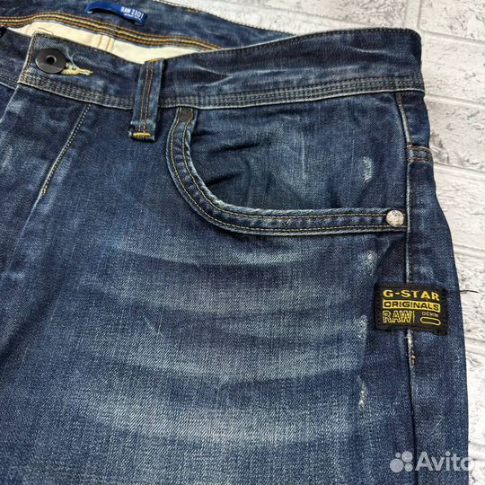 Джинсы G-Star Raw 3301 Attacc Straight Blue Jeans