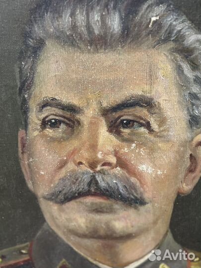 Картина на холсте (масло ) Сталин, Ленин