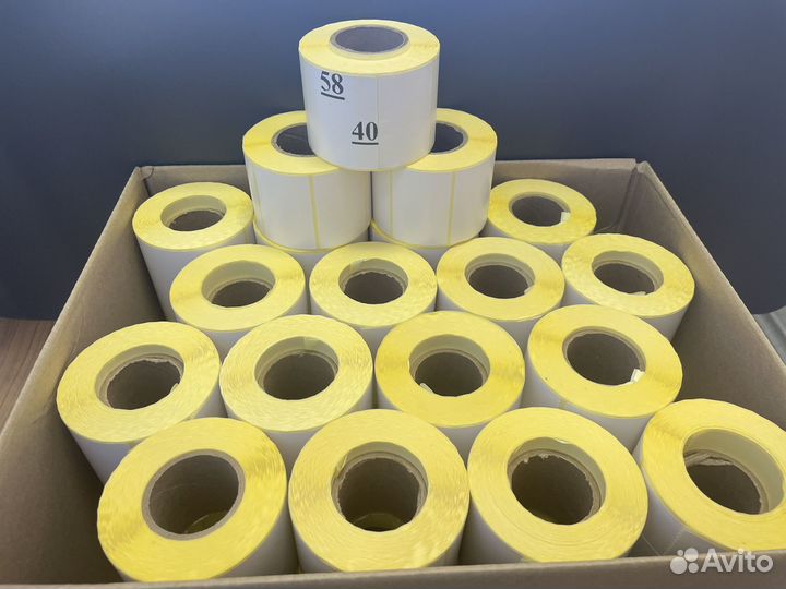 Термоэтикетки 58*40 в розницу и оптом