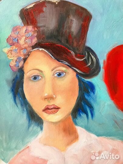 Картина маслом Девочка с шариком