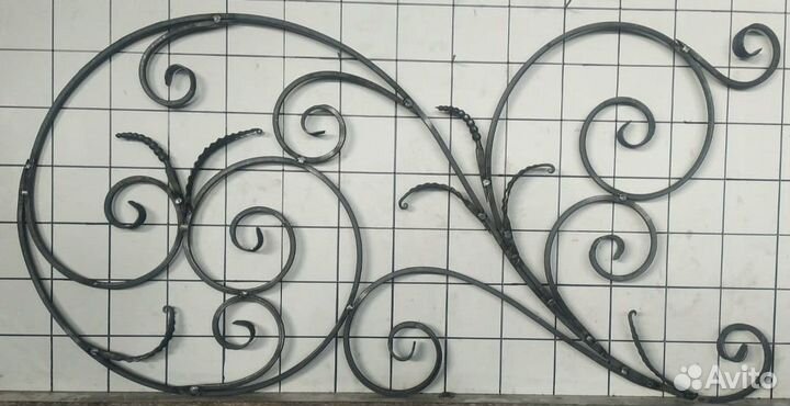 Кованый узор Букет №3 Вьюн.1360х680 мм, кв.10