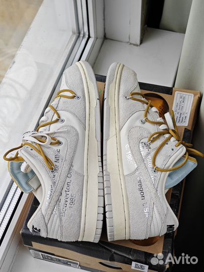 Оригинальные Jordan Off White Dunk Off White