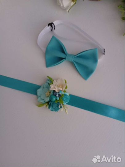 Бабочка детская и повязка/браслет на руку