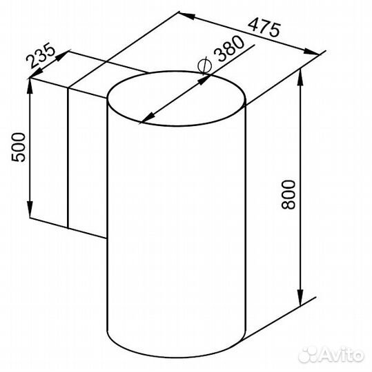 Вытяжка kuppersberg WL-tuba B