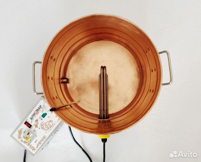 Медный перегонный куб 30 и 50 литро с зглушкой тэн