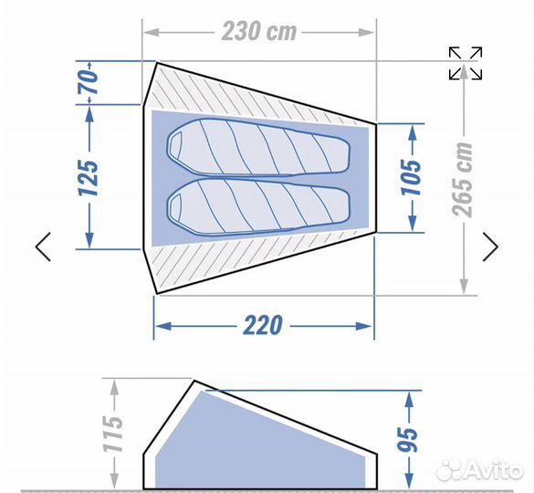 Палатка forclaz MT900 ultralight decathlon