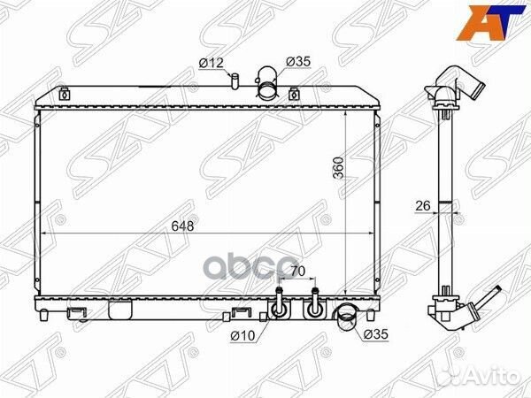 Радиатор Mazda RX-8 03-12 MZ0015 Sat